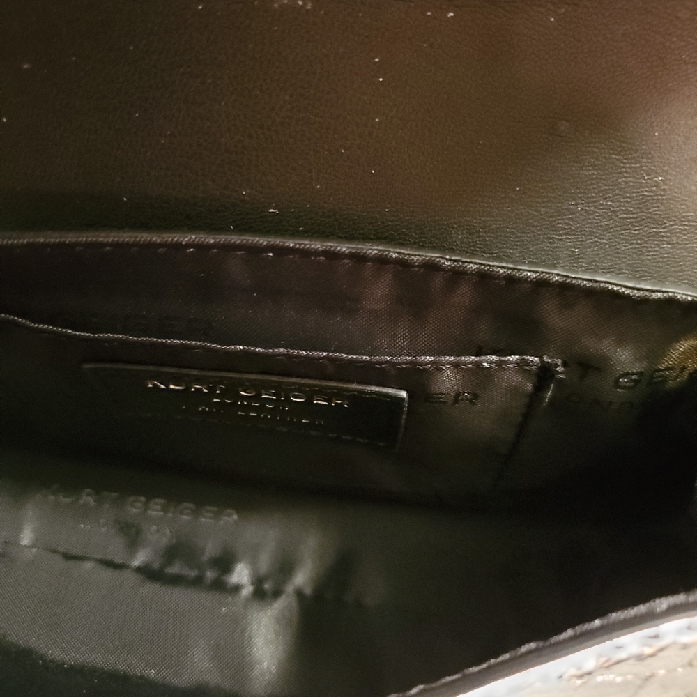 Kurt Geiger Two-Tone Croc Embossed Leather Satchel - Picture 7 of 8